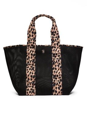 Victoria's Secret Leopard Mesh Tote Bag